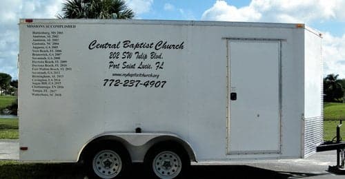 Church trailer ministry